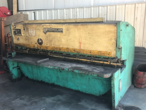 Promecam 10 ft x 1-2" Shear, Machine ID: 6676